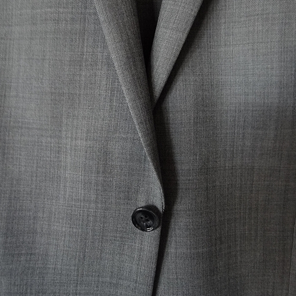 Express Photographer Fitted Suit Mens 42R Jacket 36W x 29.5L Flat Front Pants - Picture 4 of 16